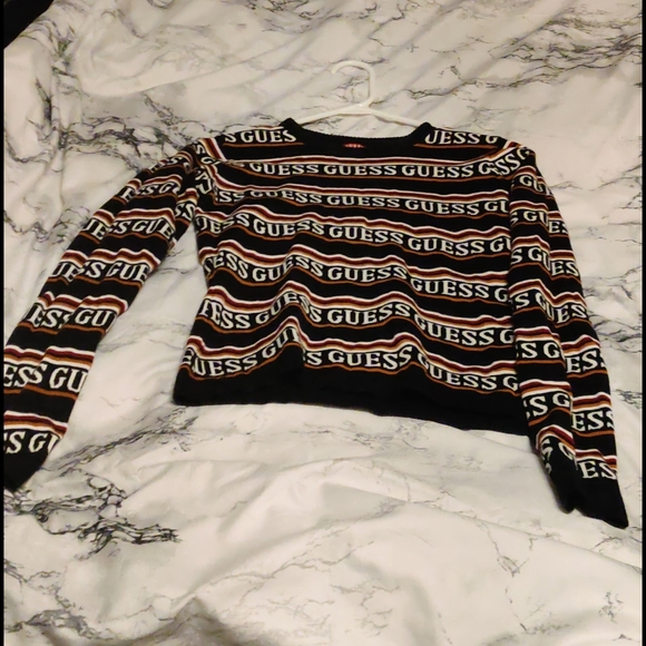GUESS print knit sweater SIZE XS/S - Picture 3 of 3